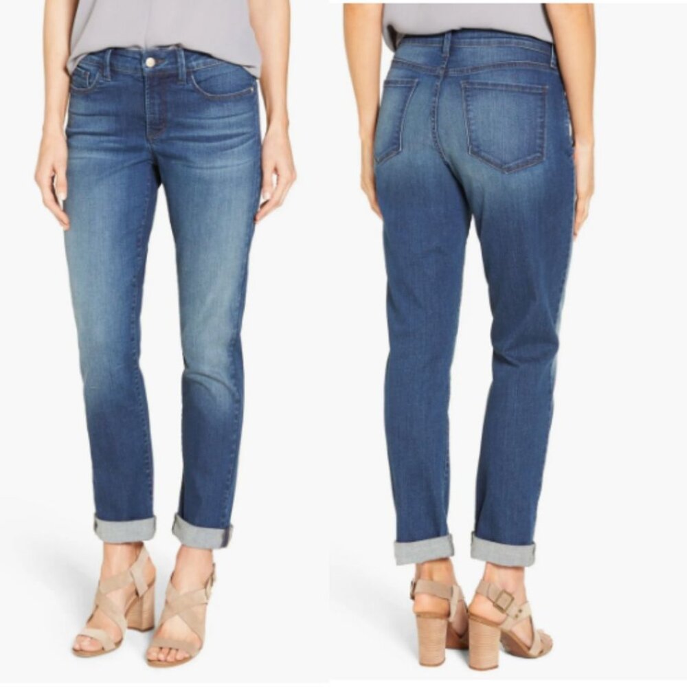 [NWT] NYDJ - Leann Stretch Slim Boyfriend Jeans 5151115 | Size 4P | Montpellier